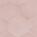  Makoto 10" x 11.5" Hexagon Matte Porcelain Floor and Wall Tile in Momorio Blush 
