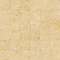 Bedrosians  2x2 Mosaic on 12x12 Sheet Limestone Cream Gold